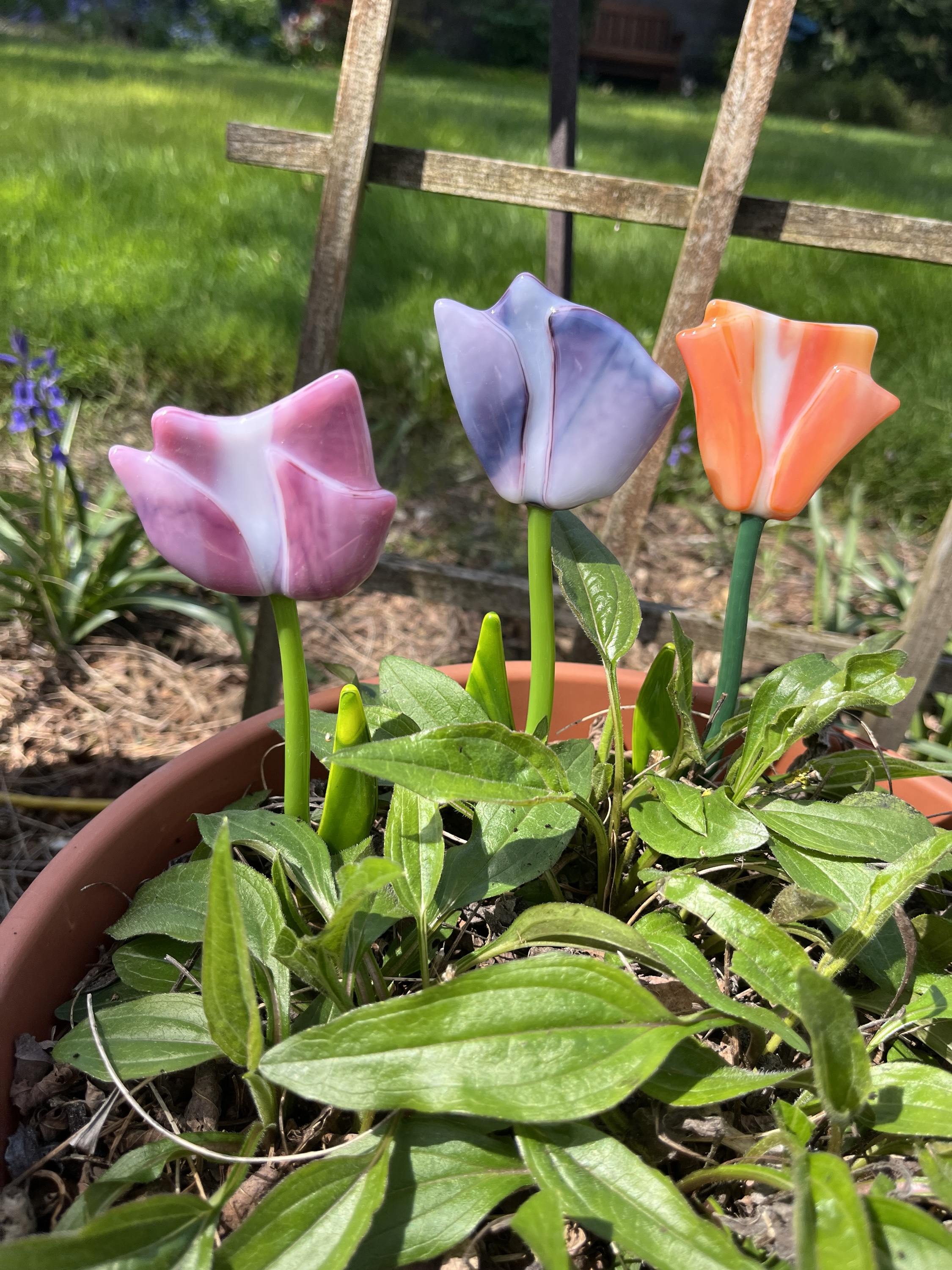 Glass Garden Decor